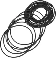 Hoement 40pcs Cassette Belts Replacement for Recorder Durable Rubber Belts for Cassette Player and CD DVD Devices Smooth Transmission Easy to Install Flexible and
