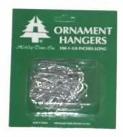 HOLIDAY TRIM 3926000 100 Count Silver Regular Ornament Hook