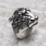 Majestic Bull Head 925 Sterling Silver Ring | Handcrafted Taurus Zodiac Jewelry