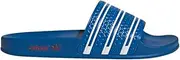 [adidas] Mens Adilette Slide Casual Sandals Casual - Blue, Bright Royal/Team Power Red/Cloud Wh, 4