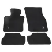 GENUINE BMW Mini Cooper Embossed Logo Black Floor Mat Set OEM 51-47-9-475-805