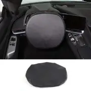 PU Leather Interior Steering Wheel Sunproof Cover Trim For Corvette C8 2020-2024