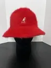 Kangol Furgora Casual Bucket Hat Size Large Red Fuzzy Hip Hop Streetwear