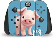 Official Animal Club International Pig Faces Vinyl Sticker Gaming Skin Decal Cover Compatible with Nintendo Switch Joy-Con Controller
