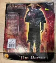 Arisen Lust for Blood Baron Vampire Coat Cape Vest Costume NEW Adult Mens 44