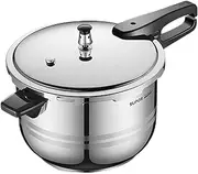 SUPOR Pressure Cooker, Stainess Steel Pressure Pot, 90kPa Pressure Cooking, Multi-purpose Stew/Boil/Steam/Braise, 5-Fold Safety Security, Compatible with Gas & Induction Cooker, Silver (5.2 Liters)