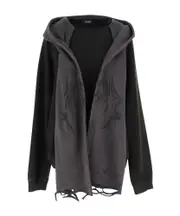 We11done Distressed Muffler Hoodie S,XL,XS,L,M black