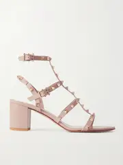 [Valentino Garavani] Valentino Garavani - Rockstud 55 Leather Sandals - Blush - IT36 IT 36 Pink