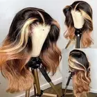 250 Density 13x6 Lace Front Wigs Human Hair Pre Plucked Ombre Lace Front Wigs...