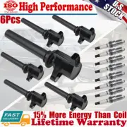 6 Ignition Coil & 8 Spark Plug For 01-08 Ford Escape All Sub Model 3.0L V6 DG500