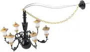 COSMEVIVI Miniature Light Light Fixture Elegant DIY Decoration for Mini House for Living Dining Compact Realistic Miniature Lighting Present for Friends Family