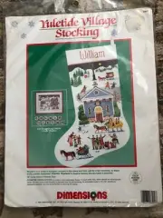 Dimensions Christmas Stocking Counted Cross Stitch Kit Yuletide Village Wysocki