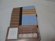 New Kenneth Brown Baby HANDSOME PUPPY Valance 44"x14"~ Brown, Tan, Blue Stripes
