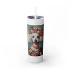 Double-Wall Tumbler w/Straw Lead & BPA-Free 11oz | Miss Bernadette (PG-NATDOG-8)