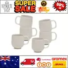 Hue Coffee Mugs Set of 6, 380mL Stoneware Cups for Hot Beverages
