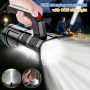Linterna Deportiva Lampara de Mano Potente de 4 nucleos Impermeable Multiusos