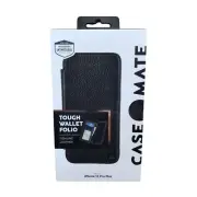 Case-Mate Tough Wallet Folio Case for iPhone 12 Pro Max Card Slot Black CM043446