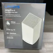 Linksys MX5501 Atlas Pro 6 Wi-Fi Dual-Band Mesh System (1 Pack).