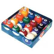 Numbered Pool Snooker Billiard Balls Big's Little's Black White - 2 inch - Colour Box