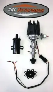54-62 Cadillac 331 365 390 small cap HEI Distributor BLACK + 45K BLACK CAN COIL