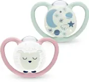 Space Night Baby Dummy 6-18 Months Glow-In-The-Dark PacifiersVentilation