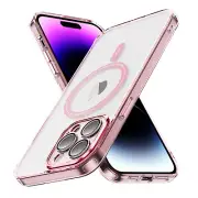 CLEAR Shockproof Pink Phone Case For iPhone 15 14 13 12 11 Pro Max 15 Plus Cover