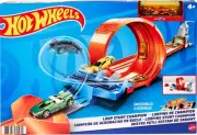 Car Track Set Loop Stunt Champion Dual-Track Loop Double-Car Launcher Side--Side