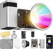 Zhiyun X60 RGB Combo 60W Video Light, Bluetooth App Control, 2700-6500K for Studio Video, YouTube, YouTube, Vlog