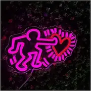 Hanging Art Neon Signs Neon Light Sign Falling In Love 5v Wall Decoration Living Room Bedroom Decor Suitable For Party Decoration