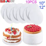 Masonite Cake Boards 5mm White Round 10" 12" Inch Wedding Cake Tall Display Box