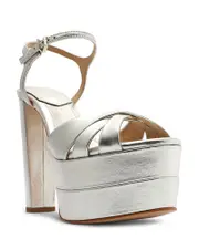 Schutz Women's Keefa High Crossover High Heel Platform Sandals