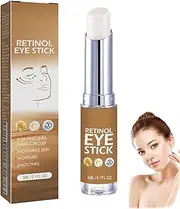 Retinol Vitamin C Eye Balm Stick Anti-Aging Dark Circle Treatment for Wrinkles, Puffy Eyes & Bags, Instant Brightening Firming Serum with Collagen, Dark Spot Corrector for Men & Women (1PCS)