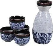 1 Set Sake Glass Set Bowl Decorative Bowl Themed Cups Teapot Japan Pool Heat Changing Mugs Liquor Decanter Cup Sturdy Sake Cup Traditional Base - Ceramics