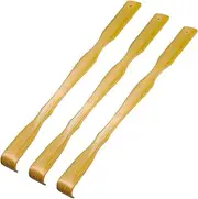 NOLITOY Wooden Back Scratcher 3pcs Bamboo Back Scratcher Long Handle Back Scratcher Body Relaxation Massager for Adults Men Women Parents