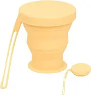 Lmyit Foldable Coffee Cup, 200ml Reusable Silicone Mug Folding Camping Cup,Leak-Proof, Lightweight Outdoor Hydration Supplies for Camping Hiking Backpacking Travel