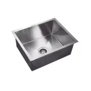 304 HANDMADE STAINLESS STEEL SINGLE UNDERMOUNT KITCHEN SINK 600MM