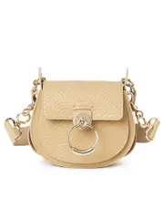 Chloé Small Tess Bag in Embossed Scallops on Shiny Calfskin