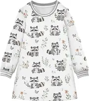 [Caihoyu] Toddler Girls Spring Dress Toddler Baby Casual Basic Dress, Multicolor05, 3 Years