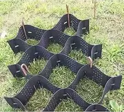 2" Tall Ground Stabilization Grid for Garage, Slope, Garden, Gravel Ground Grid Driveway Stabilization Grids for Landscaping Parking Lots Garden,Yard(5x10m/16x32.8ft)