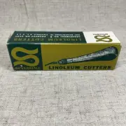Vintage Speedball Linoleum Cutter Tool Number 1 With 5 Blades Original Box