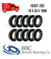 PACK OF 10 MR18307 6903-18 18307-2RS 18mm x 30mm x 7mm Thin Section Bike Bearing