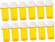 SAFIGLE 12Pcs Travel Medication Organizer Small Empty Vials for Personal Use Reusable Box for Capsules and Small Items Lightweight Storage Case for Easy Medication Access