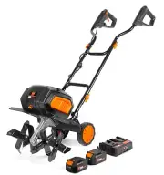 WEN 20724 20V Max Cordless 14-Inch Brushless Electric Tiller