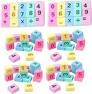 SHINEOFI 6 Boxes Cute Erasers for Portable Digital Erasers for Math Art and Present Rewards Fun Stationery for Classroom and Homework Activities
