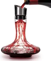 Lead-Free Crystal Wine Decanter with Aerator – Perfect Gift for Wine Lovers