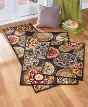 Decorative Accent Rug Latex Backing Indoor Floor Covering Accent Rug Tangier
