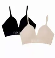 DKNY Seamless Bra 2 Pack Box Black and Sand NWT