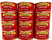 OX &Palm Corned Beef with Juices Original Chunky Style 11.5oz(Pack of 12)~6/2026