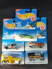 HOT WHEELS 1996 Lot of 5 Chevy 1500, Rail Rodder, Dogfighter, Street Cleaver +