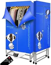 Clothes Dryer/Electric Foldable Portable Clothes Drying Rack/Dry Machine with Remote Control Adjustable Timer Energy saving for Household,Home,Laundry,Apartment.